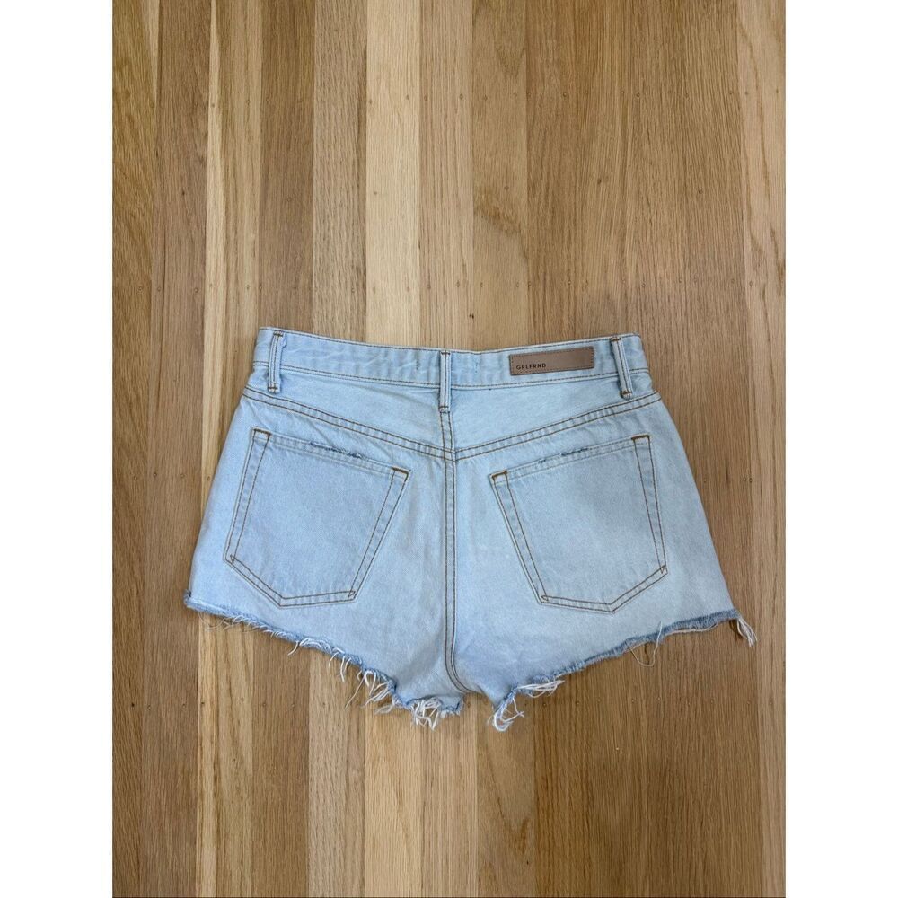 Grlfrnd Cindy Distressed Denim Shorts Size 26 - Picture 5 of 7